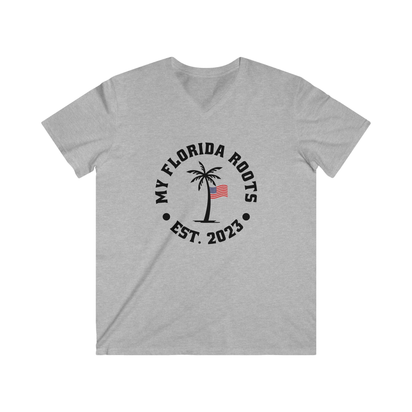Men's Fitted V-Neck Short Sleeve Tee