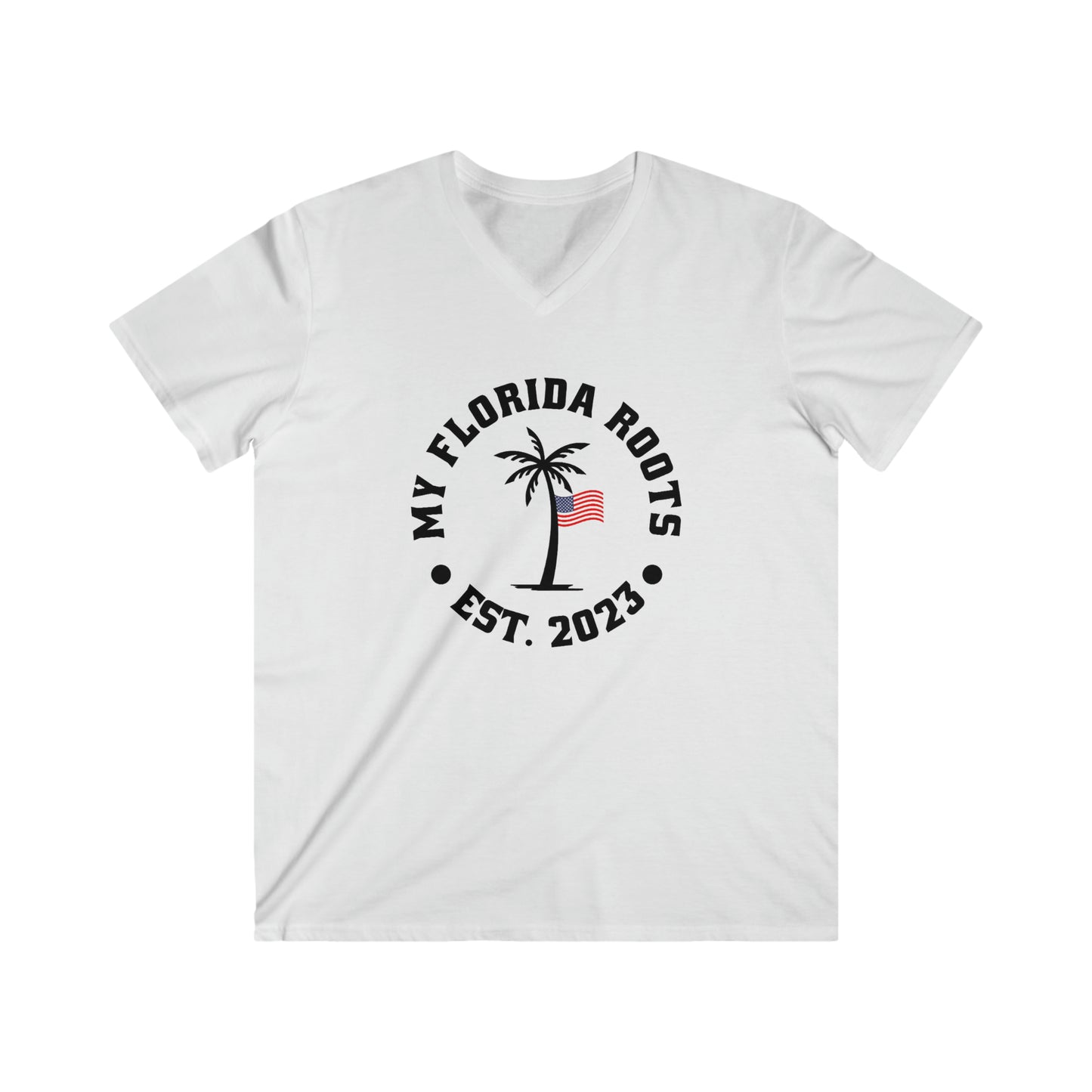 Men's Fitted V-Neck Short Sleeve Tee