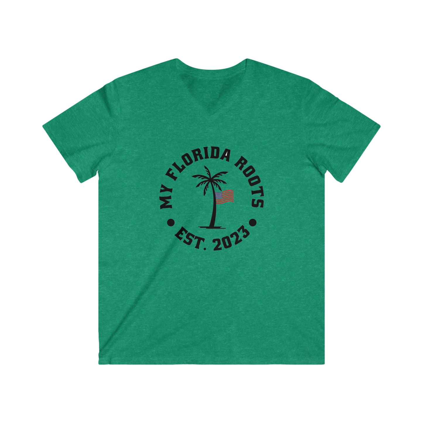 Men's Fitted V-Neck Short Sleeve Tee