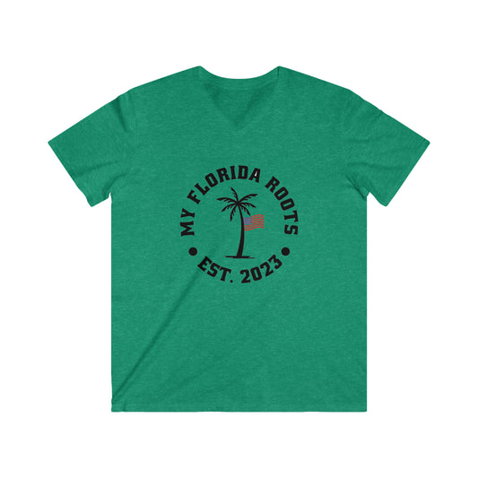 Men's Fitted V-Neck Short Sleeve Tee